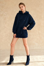 Casual Leopard Star Print Hoodie