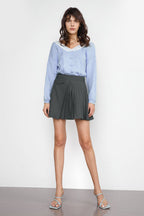 Jaquan Cornflower Blue V-Neck Sweater