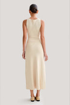 Fashion Buttoned Knit Work Dress