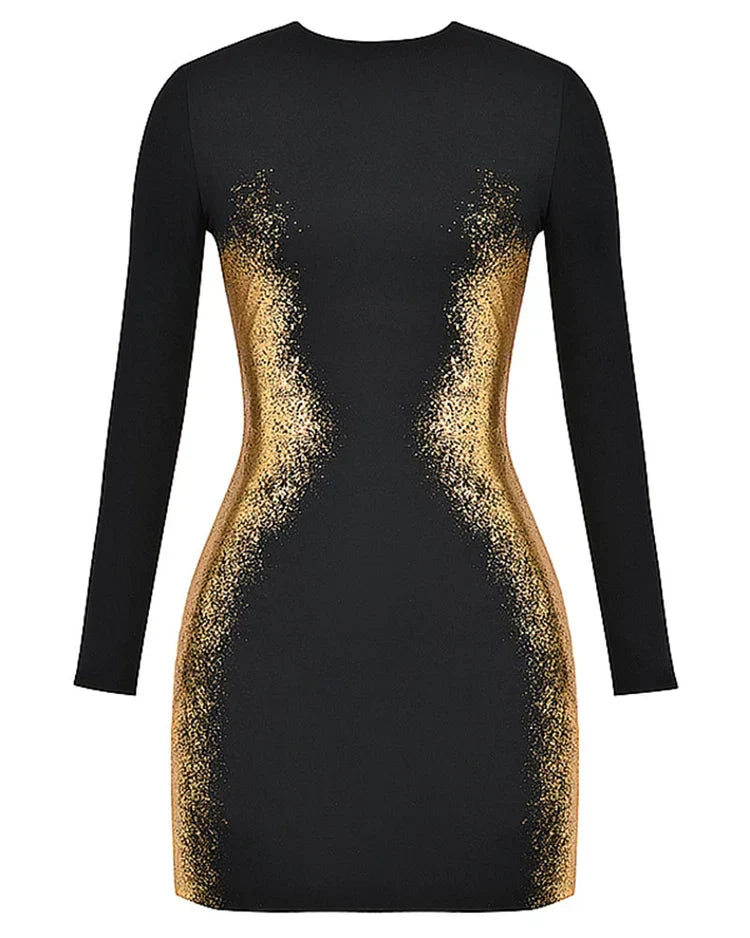 Brooke Elevated Printed Fashionable Mini Dress Evening Wear Edit