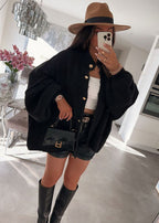 Elora – Oversized Button Front Knit Cardigan