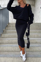 Sundress V-neck Hoodie Set