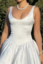 Bow Spaghetti Strap Party Cocktail Dress