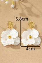 Vintage Floral Statement Drop Earrings