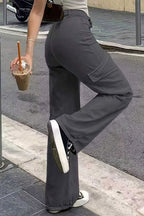Pocket Cargo Straight Pants