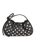 Mini Origami Studded Leather Top Handle Bag