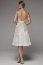Fagra Strapless Embroidered Midi Dress