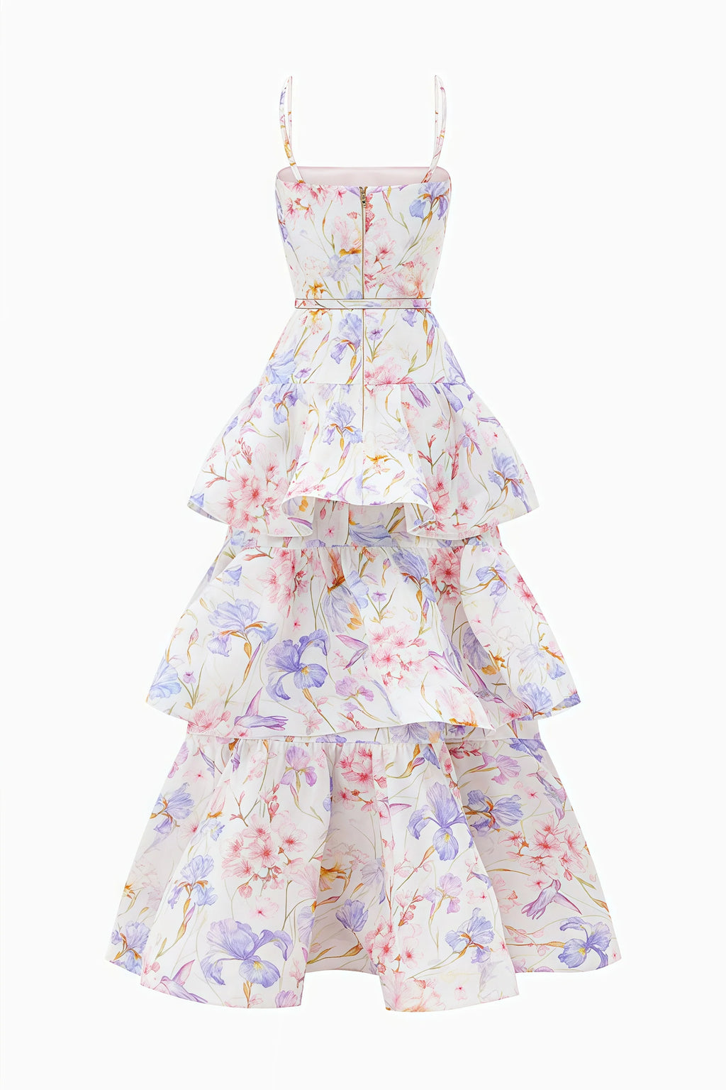 Mirkrt Strapless Floral Maxi Dress
