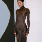 Roma Maxi Dress Brown