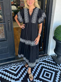 Sole Effortless Loose Puff Sleeve Dress Elevated Occasion Wear