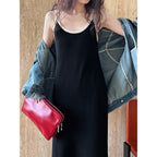Contrasting Knitted Vest Skirt