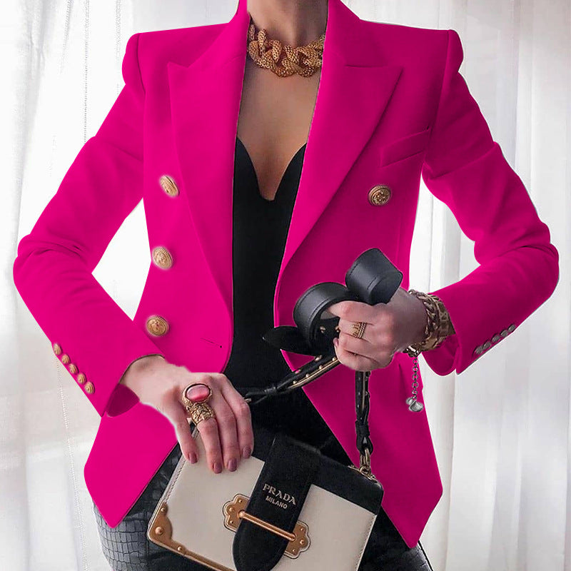 Casual Solid Color Short Blazer