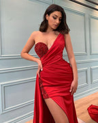 DressBetty - Vintage Red Shinny Ladies Dress