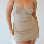 Realistic Dream Mini Dress in Diamond Sand