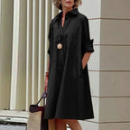 Eva Boutique Vintage Long Sleeve Dress Elevated Occasion Wear