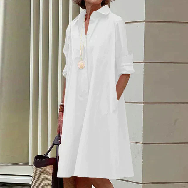 Eva Boutique Vintage Long Sleeve Dress Elevated Occasion Wear