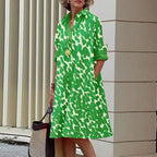 Eva Boutique Vintage Long Sleeve Dress Elevated Occasion Wear