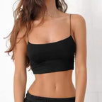 Elastic Cotton Camisole Sleeveless Tank Top