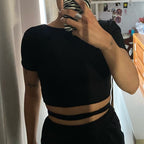 Black White Simple Solid Color TShirts