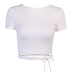 Black White Simple Solid Color TShirts