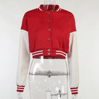 DressBetty - Stitching Letters Embroidery Baseball Uniform Jacket
