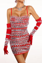 Diamante Mini Bandage Dress