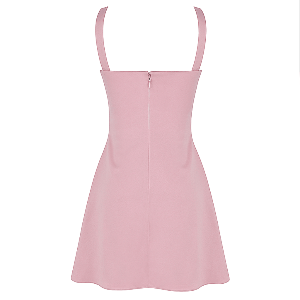 Balancing Satin Mini Dress