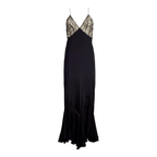 Sultry Nights Lace Fishtail Maxi Dress
