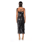 Attention Hologram Sequin Midi Dress