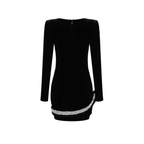 Passionate Jewel Diamond Snake Velvet Mini Dress