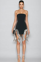 Wren Sequin Irregular Mini Dress