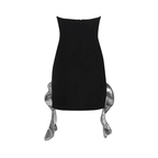 Amazing Sequined Ruffles Mini Dress
