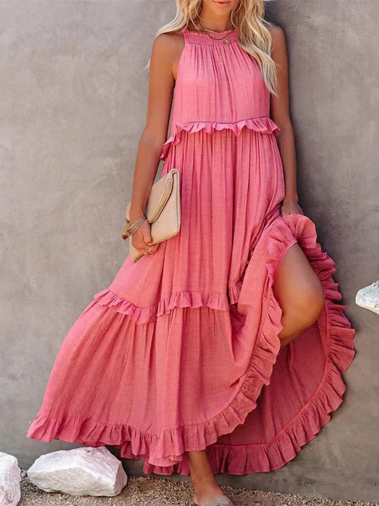 Delfina Casual and Relaxed Summer Dress for Women Wedding Guest Look