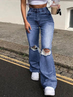 Fashion Denim Flared Casual S2XL Women's Jeans