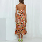 DressBetty - 2024 Summer Fashion Elegant V-Neck Backless Sling Boho Dress