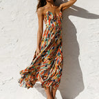 DressBetty - 2024 Summer Fashion Elegant V-Neck Backless Sling Boho Dress