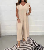 Leila Elevated Jumpsuit Dress Premium Wardrobe Essential