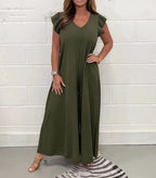Leila Elevated Jumpsuit Dress Premium Wardrobe Essential