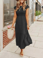 Tracy Statement Refined Belly Covering Dress Chic Silhouette Collection