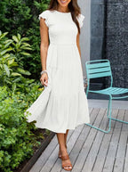 Tracy Statement Refined Belly Covering Dress Chic Silhouette Collection