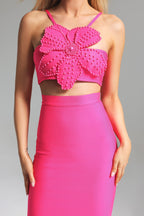 Diamante Flower Bandage Set
