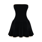 Path to Paradise Vintage Velvet Mini Dress