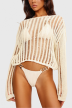 Juno Knitted Long Sleeve Beach Cover