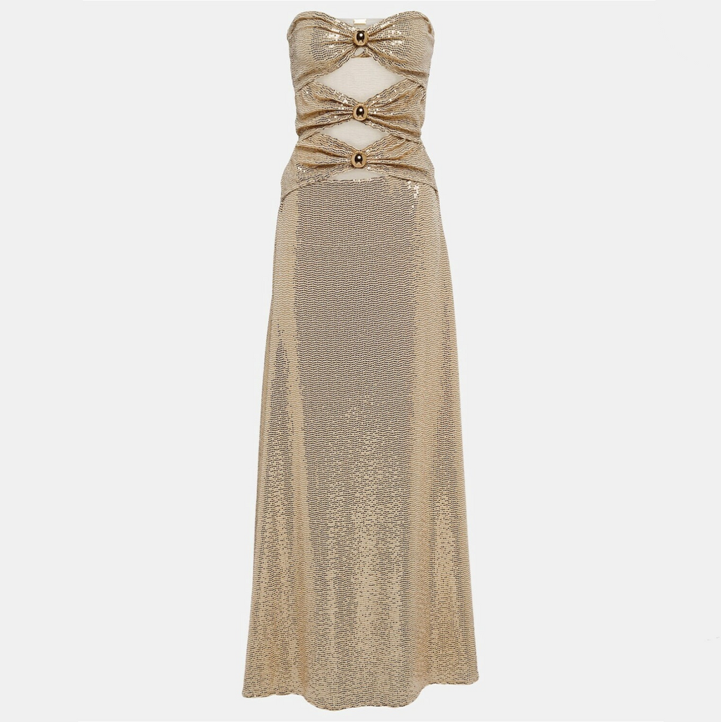Radiance Obsession Cutout Off Shoulder Maxi Dress