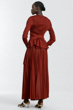 Ulane Irregular Top Maxi Dress Two Piece Set