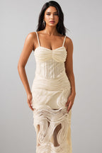 Nilo Lace Sleeveless Midi Dress
