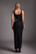 Cut Out Diamond Bandage Maxi Dress