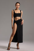 Cut Out Slit Dress
