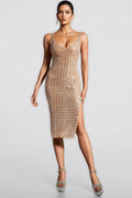 Tilly Sleeveless Diamond Midi Dress