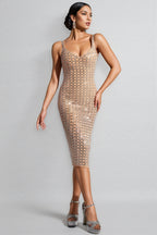 Tilly Sleeveless Diamond Midi Dress